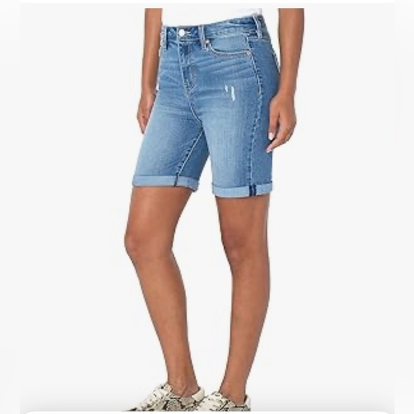 LIVERPOOL Kristi high rise woman stretch eco logical casual rolled cuff NWT 6 - Picture 1 of 16